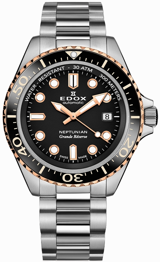 Edox Watches Edox Neptunian Grande Reserve Black Watch