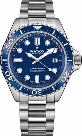 Edox Watches Edox Neptunian Grande Reserve Blue Watch
