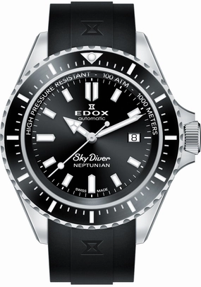 Edox Watches Edox Skydiver Neptunian Automatic 3 Hands Watch