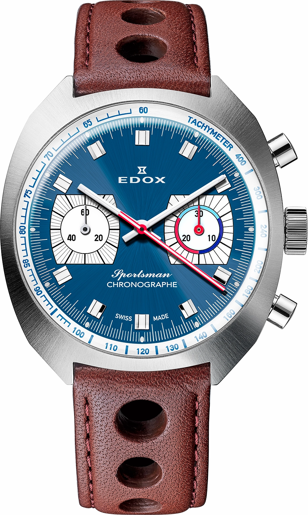 Edox Watches Edox Sportsman Chronographe Automatic Blue Limited Edition Watch