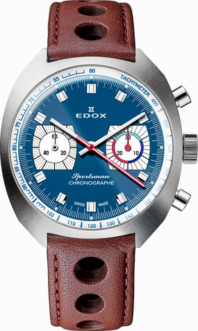 Edox Watches Edox Sportsman Chronographe Automatic Blue Limited Edition Watch