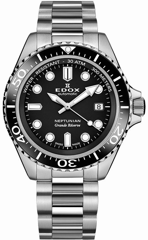 Edox Watches Edox Watch Neptunian Grande Reserve Black