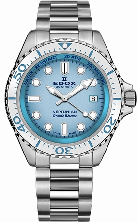 Edox Watches Edox Watch Neptunian Grande Reserve Blue