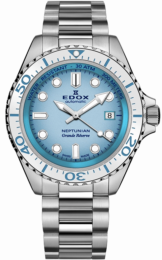 Edox Watches Edox Watch Neptunian Grande Reserve Blue
