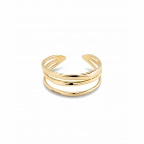 Electrik Rigid Triple 18k Gold-Plated Medium Link Inner Bangle PUL2440ORO0000M Unode50 Jewelry And Accessories