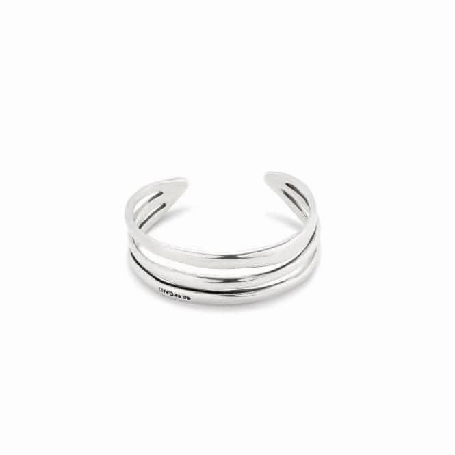 Electrik Rigid Triple Silver Plated Medium Link Inner Bangle PUL2440MTL0000M Unode50 Jewelry And Accessories
