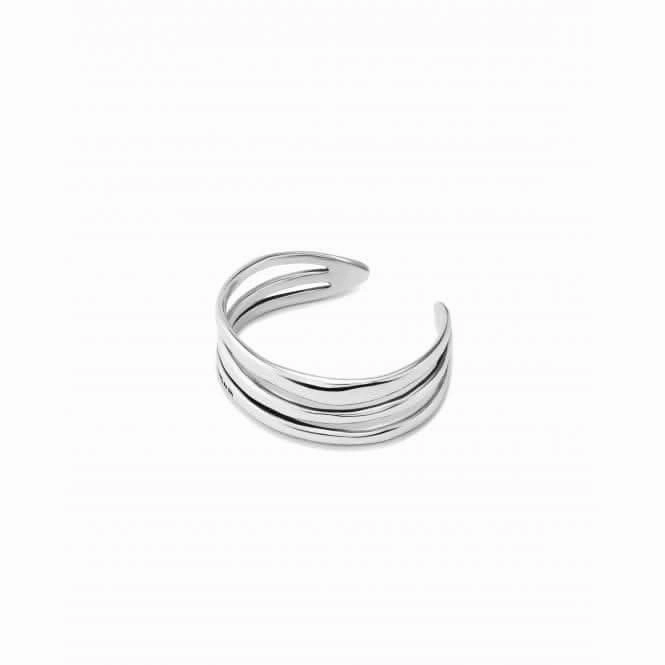 Electrik Rigid Triple Silver Plated Medium Link Inner Bangle PUL2440MTL0000M Unode50 Jewelry And Accessories