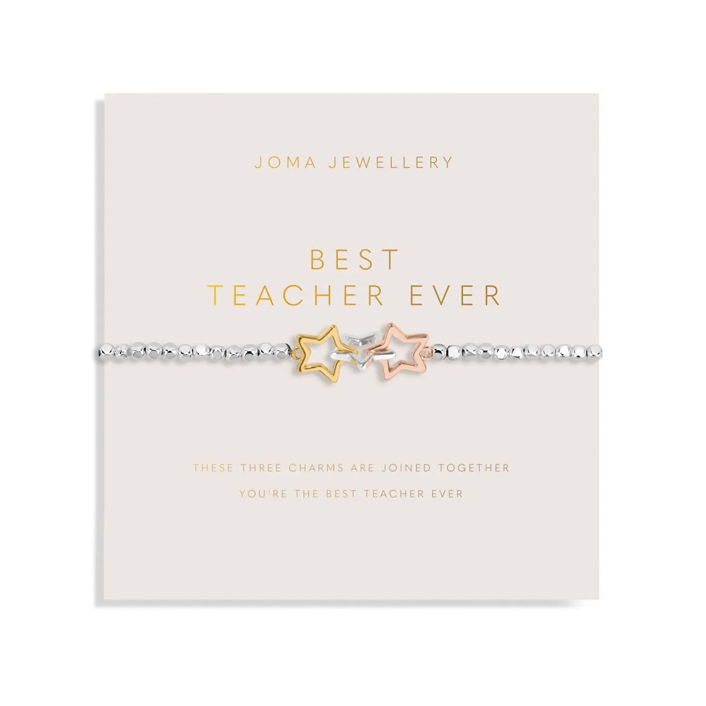 Forever Yours Best Teacher Ever Bracelet 8286 Joma Jewellery