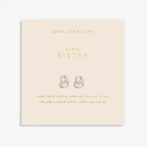 Forever Yours Super Sister Silver Plated Earrings 6762 Joma Jewellery