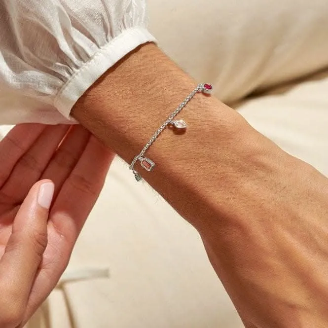 Gem Glow Multi Gem Silver Plated 19cm Adjustable Bracelet 7178 Joma Jewellery