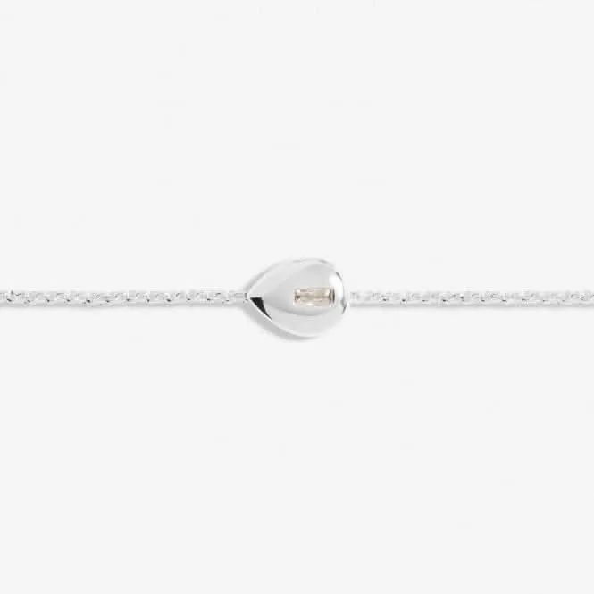 Gem Glow Teardrop Zirconia Silver Plated 19cm Adjustable Bracelet 7173 Joma Jewellery