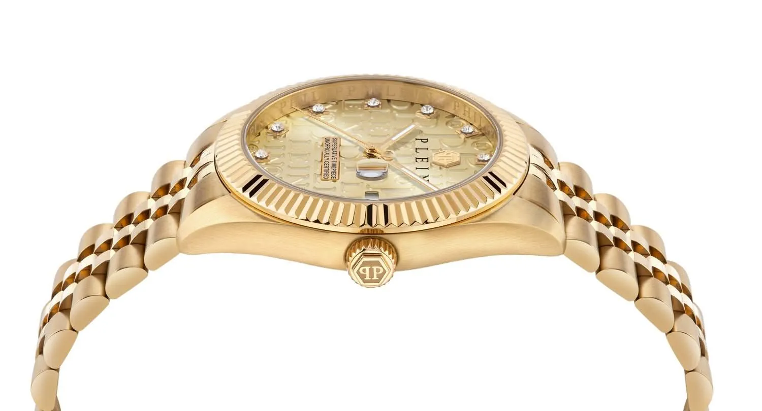 Gents Date Superlative Champagne Watch PWMFA0525