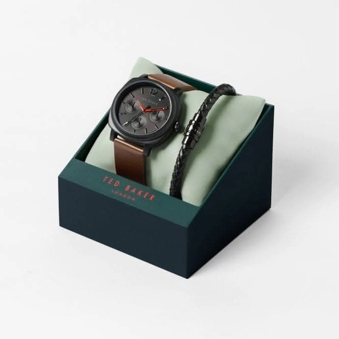 Gents Caine Multifunction Steel Brown Watch BKGFW2221