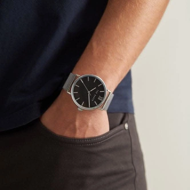 Gents Phylipa Gents Stainless Steel Silver-Tone Watch BKPPGS218