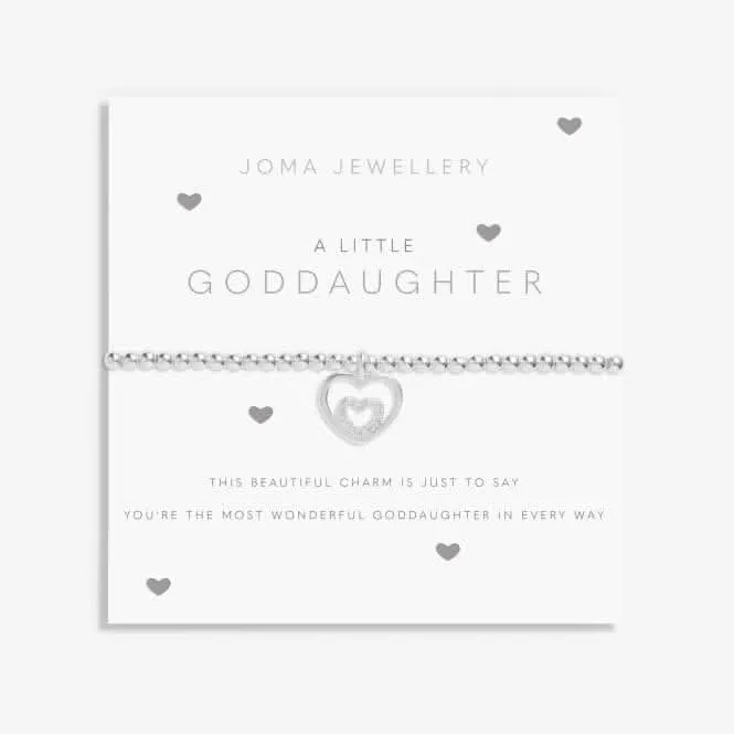 Goddaughter Silver 15.5cm Stretch Bracelet C707 Joma Jewellery