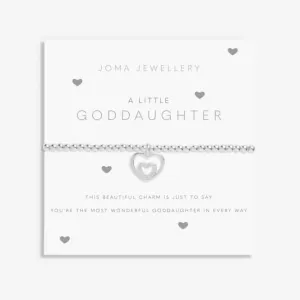 Goddaughter Silver 15.5cm Stretch Bracelet C707 Joma Jewellery