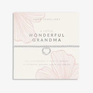 Grandmother A Little Wonderful Grandma Silver Plated Bracelet 8560 Joma Jewellery