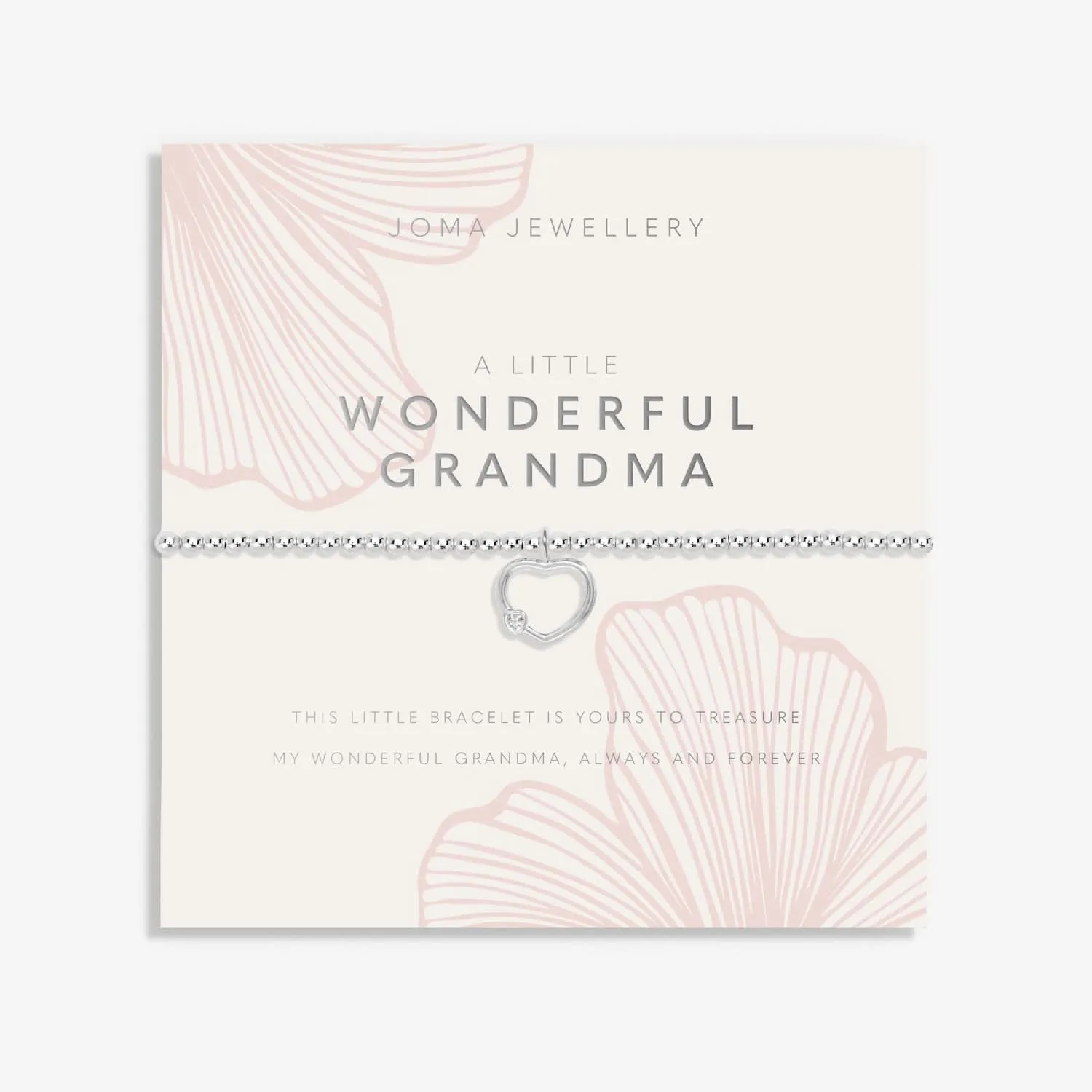 Grandmother A Little Wonderful Grandma Silver Plated Bracelet 8560 Joma Jewellery