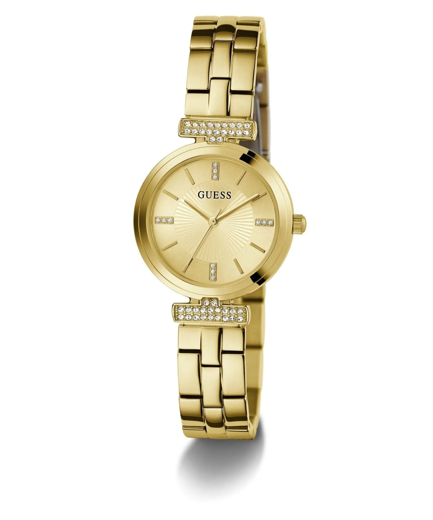 Guess Ladies Array Gold Tone Recycled Steel Watch GW0762L2