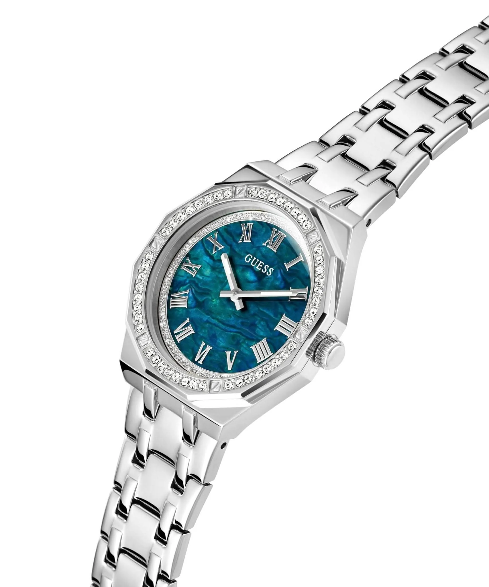 Guess Ladies Desire Silver Tone Stainless Steel Watch GW0770L1