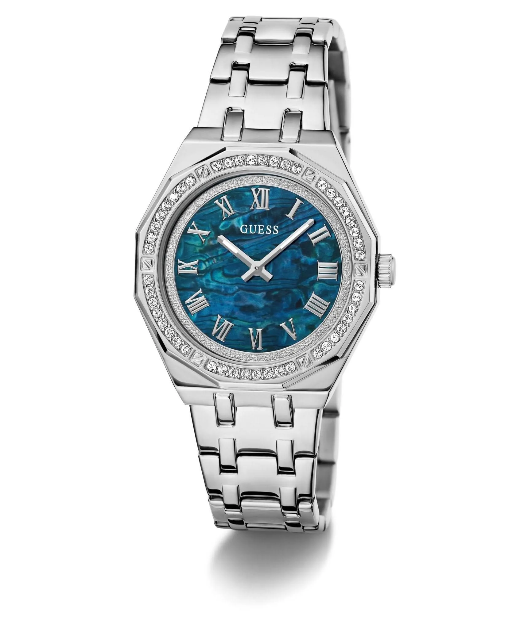 Guess Ladies Desire Silver Tone Stainless Steel Watch GW0770L1