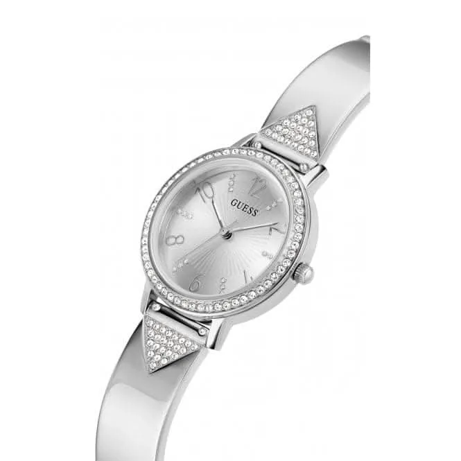 Guess Ladies Tri Luxe Stainless Steel Silver Watch GW0474L1