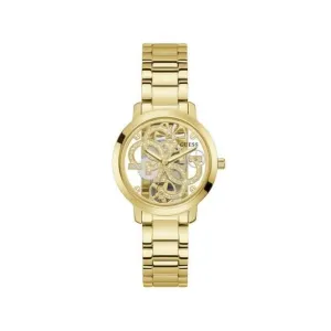 Guess Quattro Clear Ladies Trend Gold Stainless Steel Watch GW0300L2