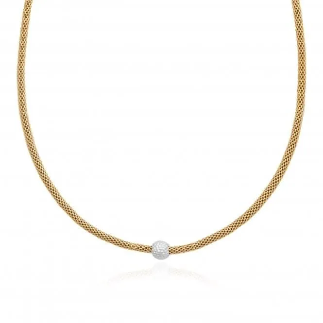 Halo Gold Silver Venetian Chain Bobble Necklace 4051 Joma Jewellery