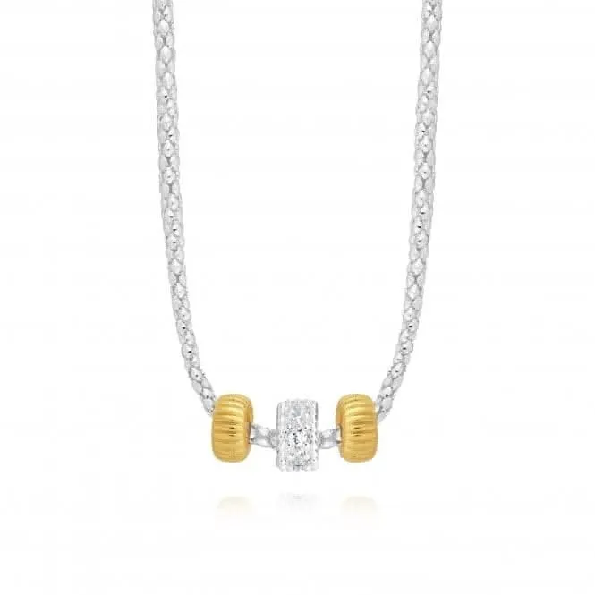 Halo Silver And Gold 45cm   5cm Extender Necklace 4516 Joma Jewellery