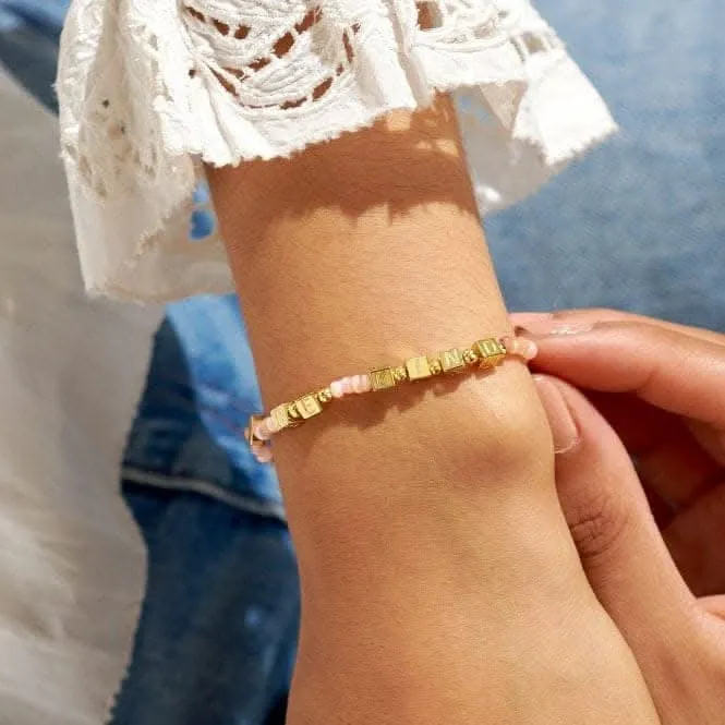 Happy Little Moments Be Kind Gold Plated 17.5cm Bracelet 7080 Joma Jewellery