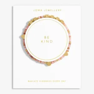 Happy Little Moments Be Kind Gold Plated 17.5cm Bracelet 7080 Joma Jewellery