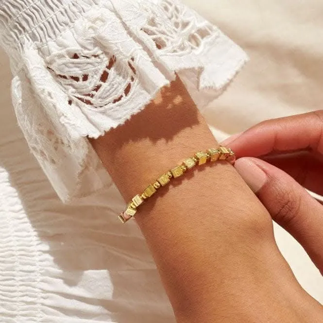 Happy Little Moments Bridesmaid Gold Plated 17.5cm Bracelet 7093 Joma Jewellery