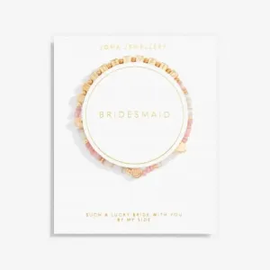 Happy Little Moments Bridesmaid Gold Plated 17.5cm Bracelet 7093 Joma Jewellery