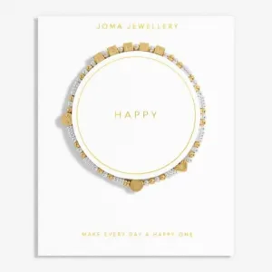 Happy Little Moments Happy Gold Plated 17.5cm Bracelet 7083 Joma Jewellery