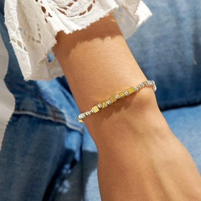 Happy Little Moments Happy Gold Plated 17.5cm Bracelet 7083 Joma Jewellery