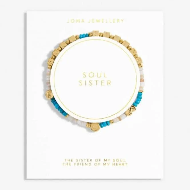 Happy Little Moments Soul Sister Gold Plated 17.5cm Bracelet 7081 Joma Jewellery