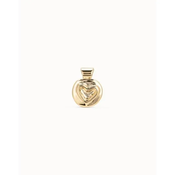 Heart Golden Metal Charm CHA0140ORO0000U Unode50 Jewelry And Accessories