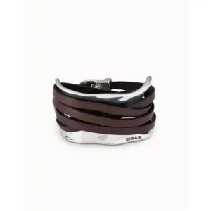 Ibiza Silver Leather Bracelet Unode50 Jewelry And Accessories
