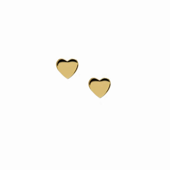 Icon Heart Earring Studs - Gold
