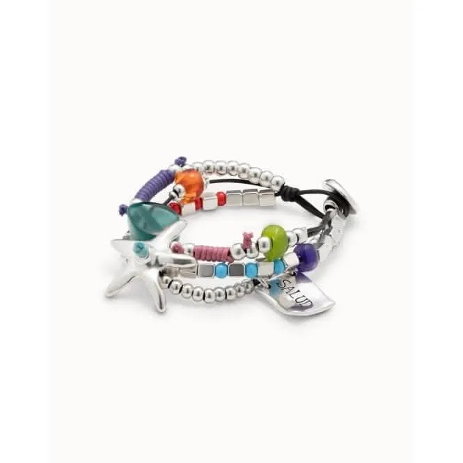 I'm Feeling Good Multicolor Crystal Artisan Glass Bracelet Unode50 Jewelry And Accessories
