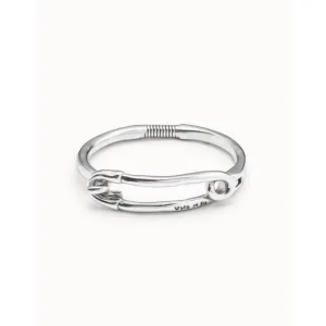 Infinite Silver Metal Bangle Bracelet PUL1992MTL Unode50 Jewelry And Accessories