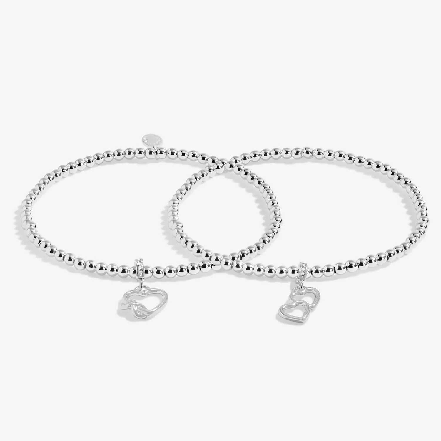 Infinity Forever Friends Silver Plated Linked Bracelet 8291 Joma Jewellery