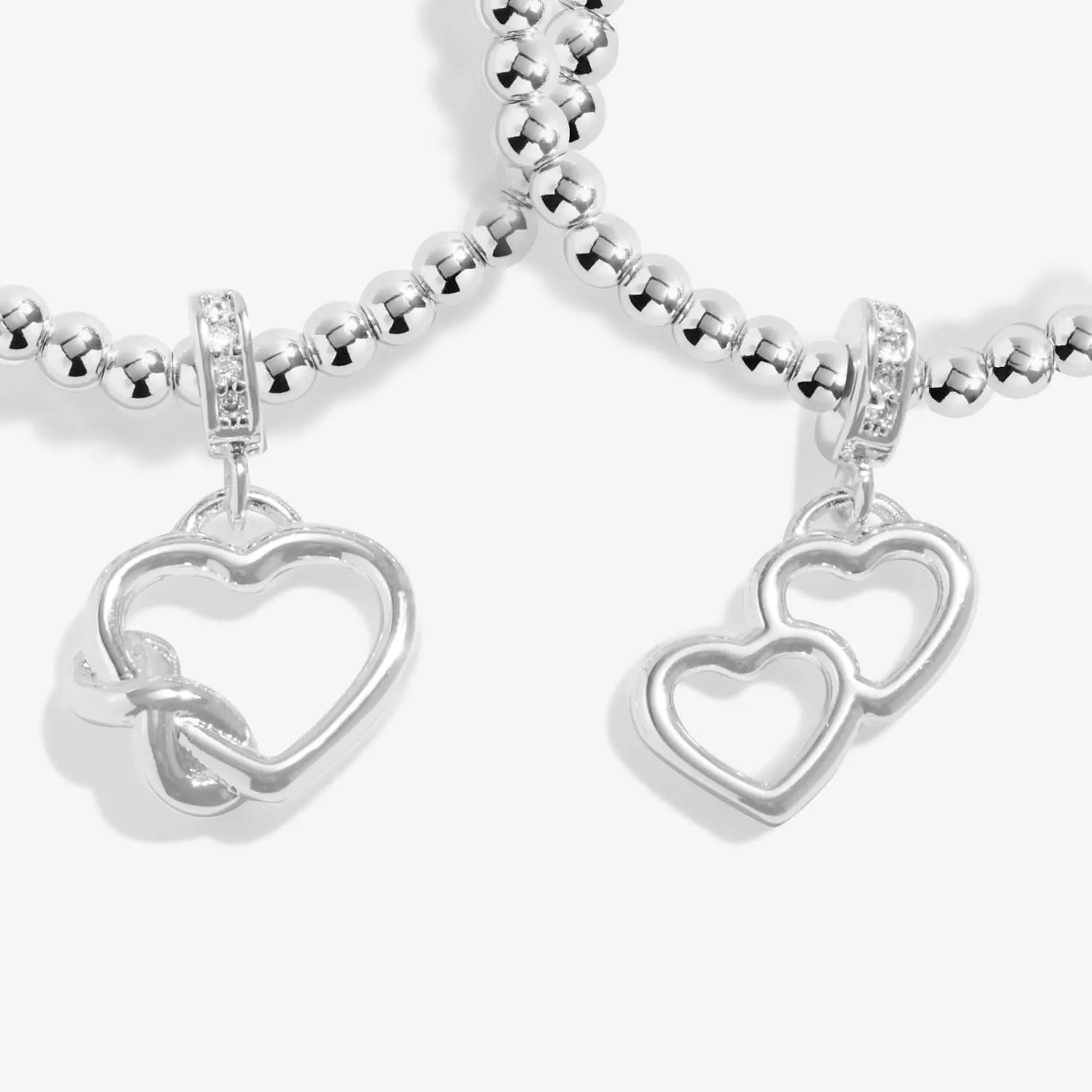 Infinity Forever Friends Silver Plated Linked Bracelet 8291 Joma Jewellery