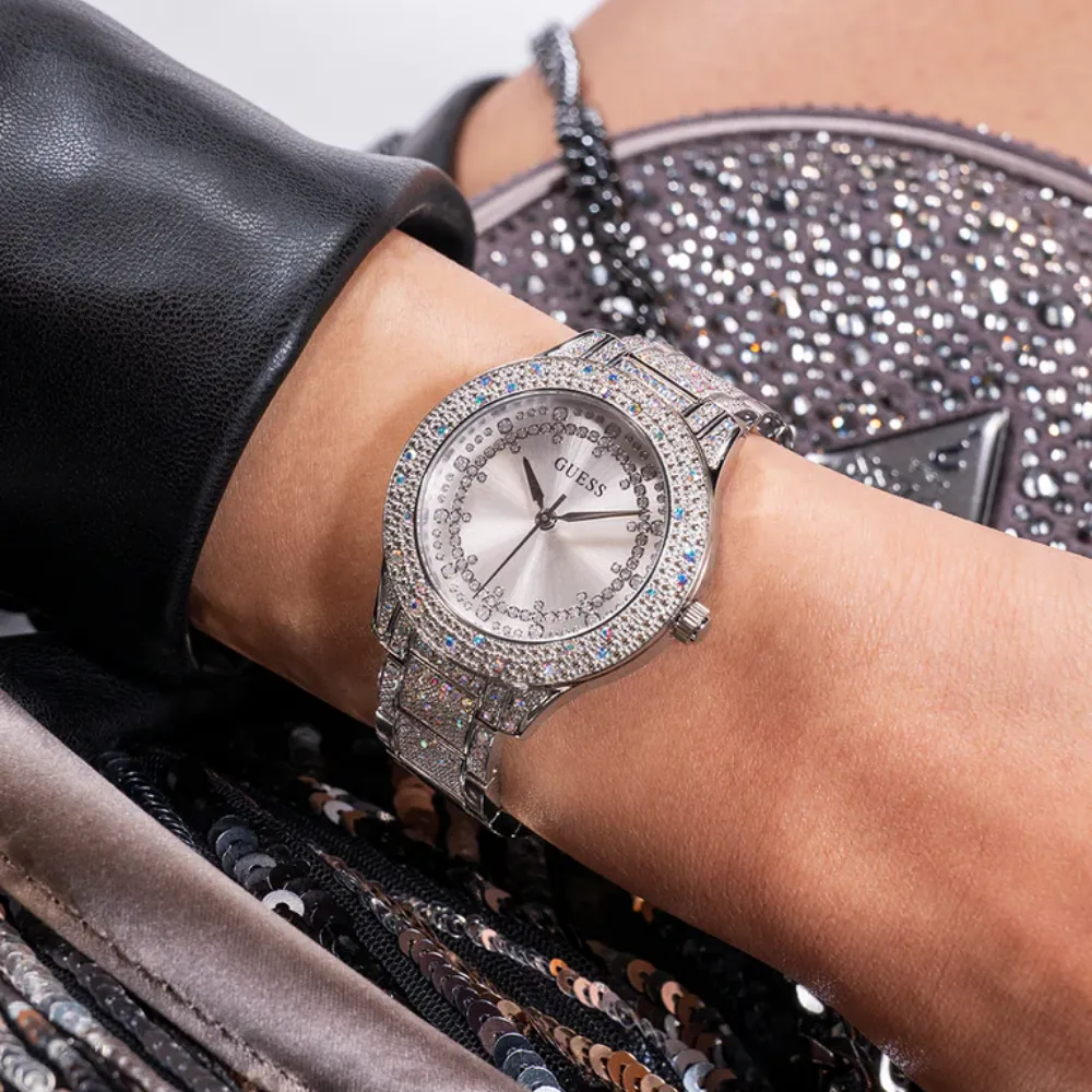 Jewelry Guess Watches Guess 40th Iconic Analog Stainless Steel Strap Women Watch GW0746 Series