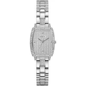 Jewelry Guess Watches Guess Analog Silver Dial Stainless Steel Strap Women Watch GW0611L1