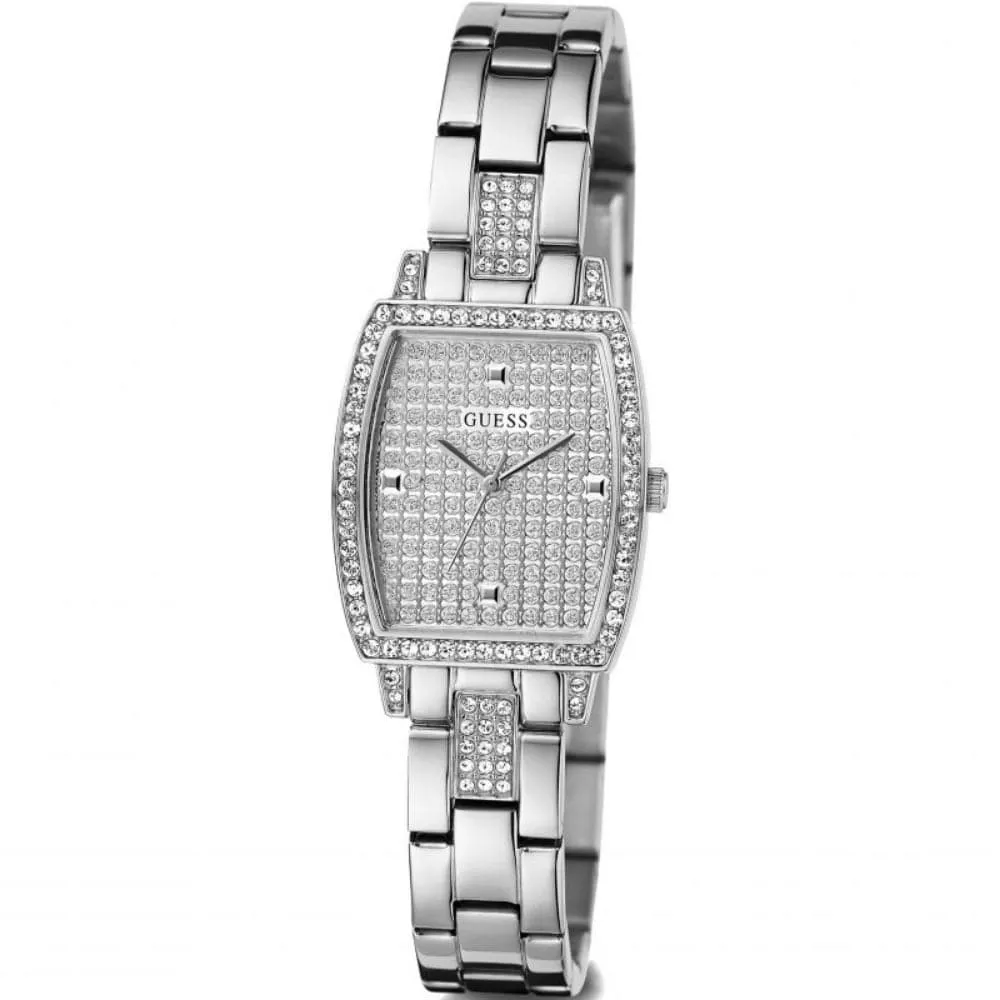 Jewelry Guess Watches Guess Analog Silver Dial Stainless Steel Strap Women Watch GW0611L1