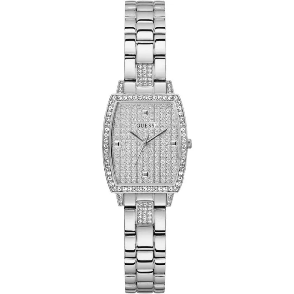 Jewelry Guess Watches Guess Analog Silver Dial Stainless Steel Strap Women Watch GW0611L1