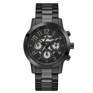 Jewelry Guess Watches GUESS CHRONO-LOOK BLACK STEEL WATCH GW0627G3