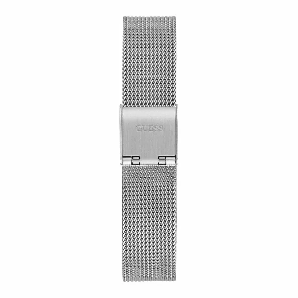Jewelry Guess Watches Guess Melody Dames Horloge Silver Tone Mesh Women's Watch GW0534L1