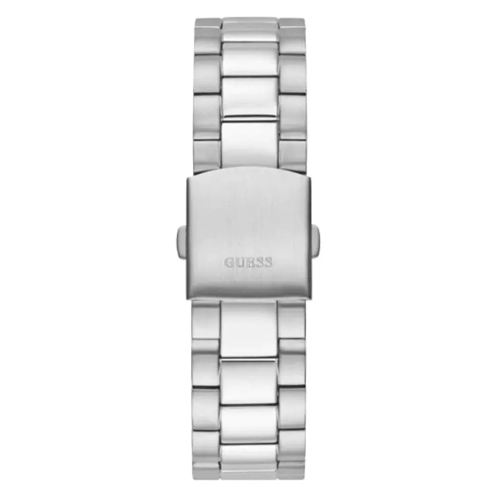 Jewelry Guess Watches Guess Silver Connoisseur Aqua Silver Stainless Steel Strap Unisex Watch GW0265G11